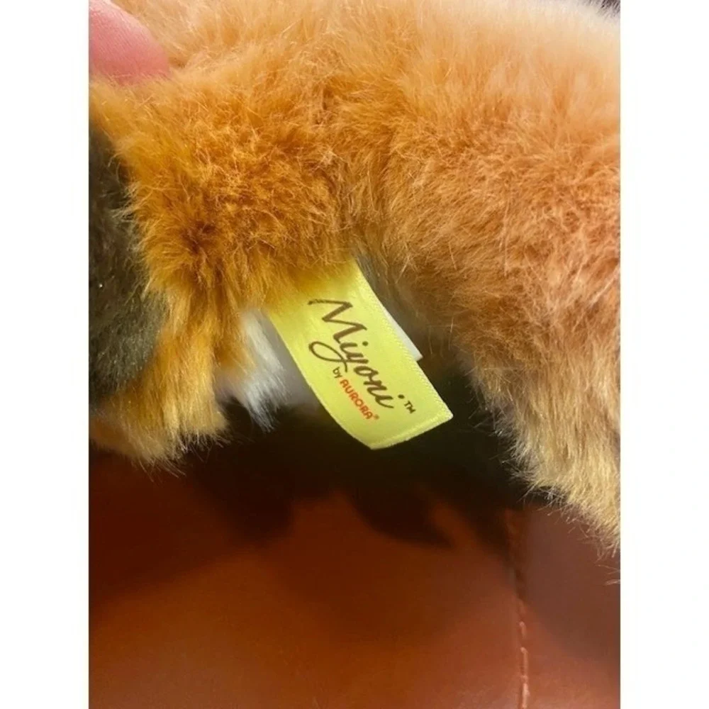 Aurora Miyoni Red Fox Plush Stuffed Animal Realistic Orange White 15 Inch